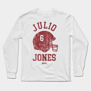 Julio Jones Tampa Bay Helmet Font Long Sleeve T-Shirt